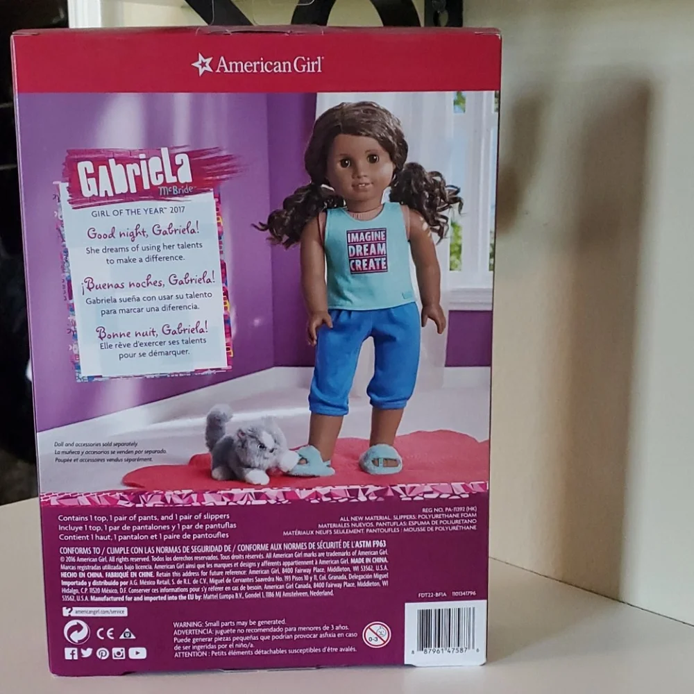 New‎ in Box- American Girl Gabriela McBride PJ Set